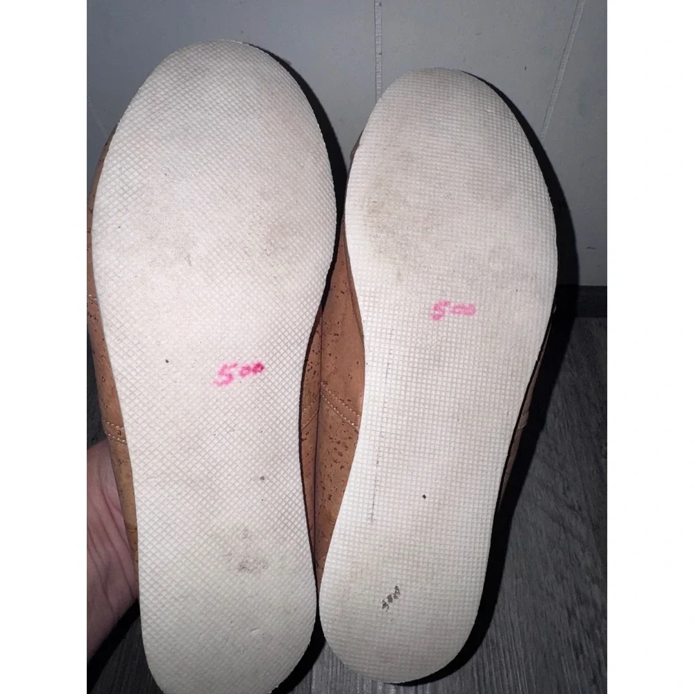 Artelusa C-Cork Natural Cork Slip On Alpargata Flats Tan size 6